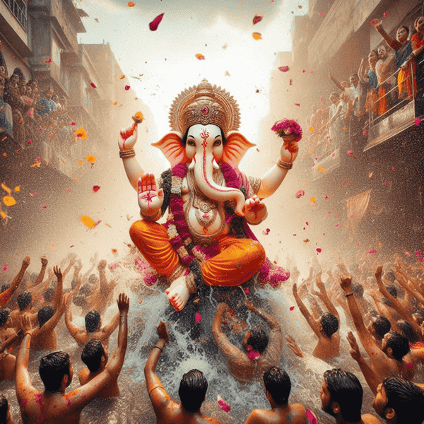 Ganesh visarjan image / anant chaturdashi 